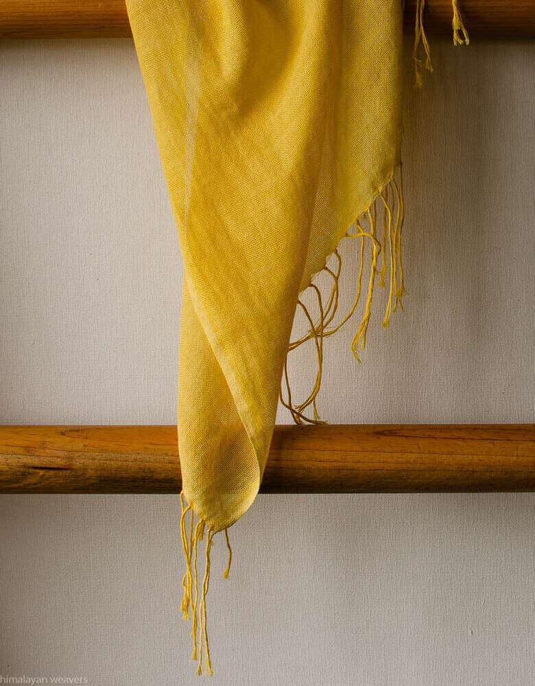 Handmade Linen Stole for Women by Himalayan Weavers