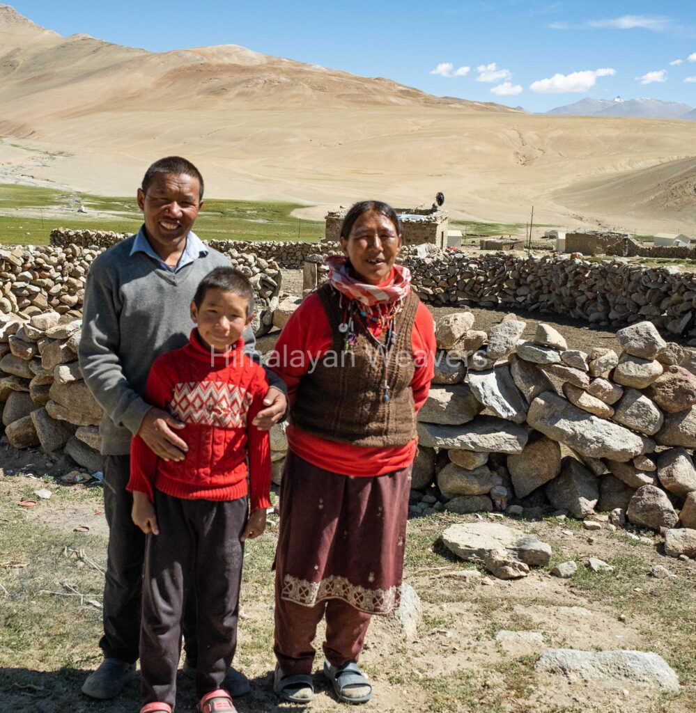 Changpa nomads who produce pashmina in Ladakh